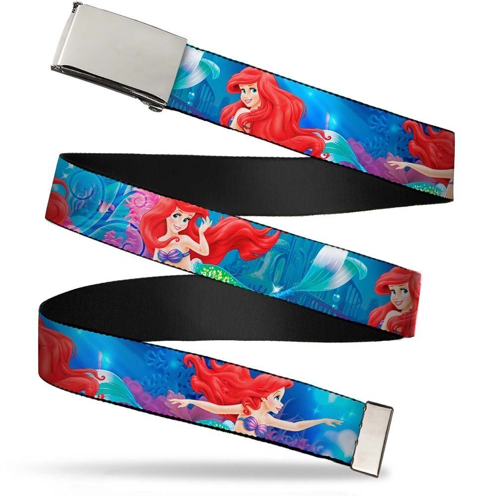 9698 Web Belt Little Mermaid Ariel 1.25"